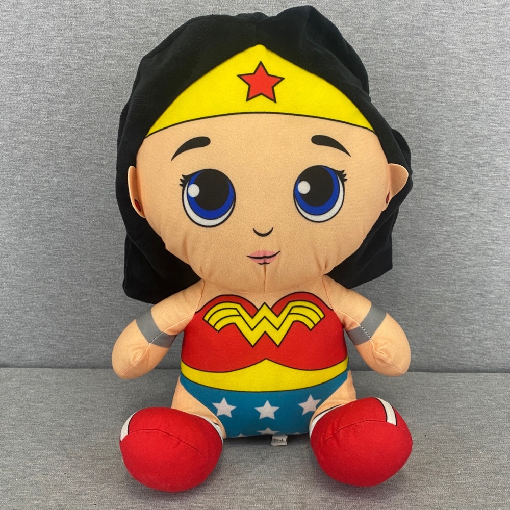 DC Comics Wonder Woman Plush Toy Large Multicolor Justice League Big Head